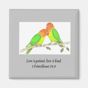 Lovebirds Magnet