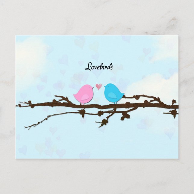 Lovebirds Postcard (Front)