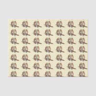 Lovebirds Snow Love Bird Valentine's Day Christmas Tissue Paper