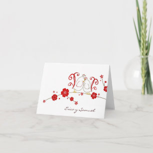 Lovebirds Thank You Cards