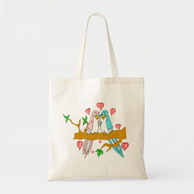 Lovebirds Tote Bag (Front)