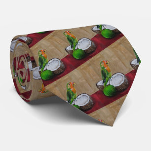 Lovebird's Tropical Fiesta Painting by Alfred Fox Tie
