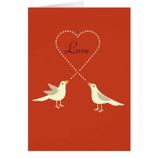 Lovebirds Valentine's Day Card