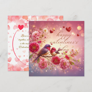 Lovebirds Valentine's Greeting Card