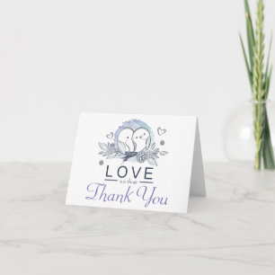 Lovebirds violet Merci Mariage