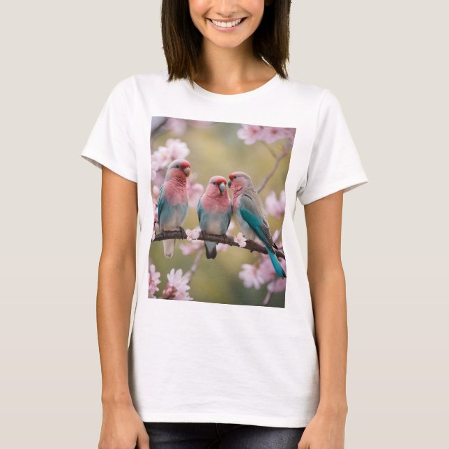 "Lovebirds" When Three Is A Crowd, T-Shirt (Front)