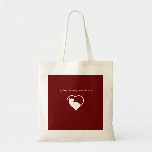 lovecats hotsprings 'my heart' shopping tote bag (Front)