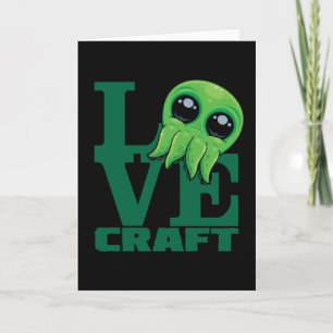 Lovecraft Baby Cthulhu Design – Spooky Cute Love Card