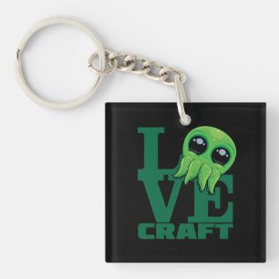 Lovecraft Baby Cthulhu Design – Spooky Cute Love Keychain
