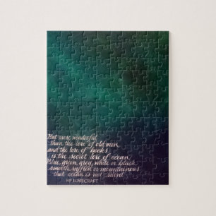 Lovecraft Lore of Ocean Painting Calligraphy Jigsaw Puzzle