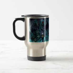 Lovecraft's creatures travel mug