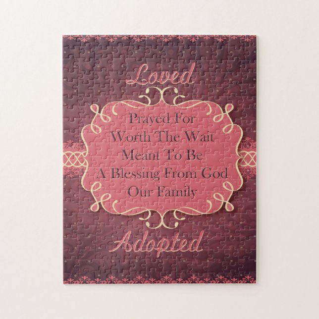 Loved Adopted Jigsaw Puzzle (Vertical)