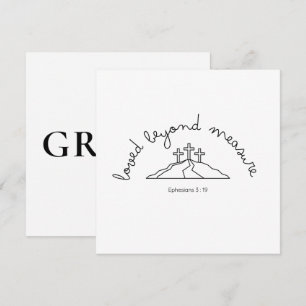 Loved Beyond Invitation Christian Card Faith