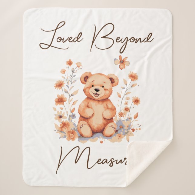 Loved Beyond Measure Sherpa Blanket (Front)