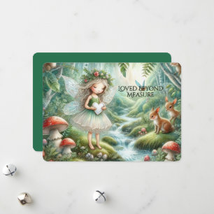 Loved Beyond Measure Whimsical Fairy Woodland Card