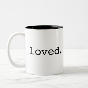 Loved Black Mug