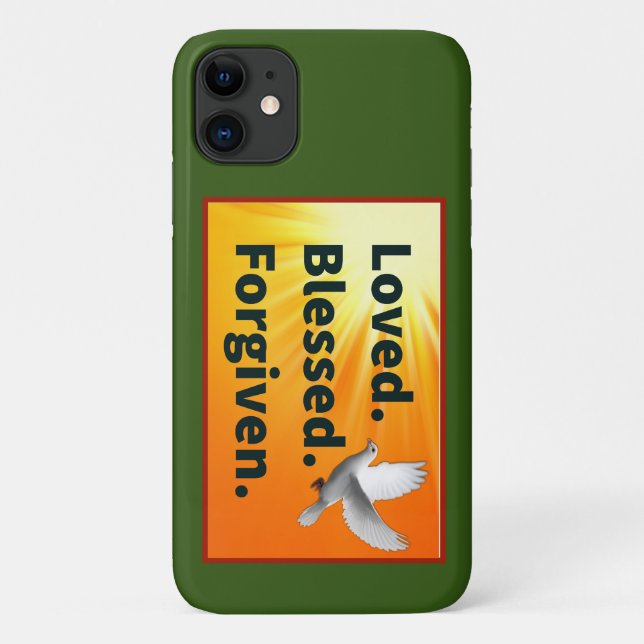 Loved.Blessed.Forgiven. Iphone Custom case (Back)