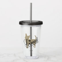 Loved By A Chihuahua Acrylic Tumbler