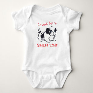 Loved by a Shih Tzu Baby Bodysuit