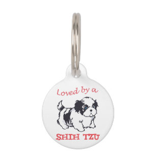 Loved by a Shih Tzu Pet Tag