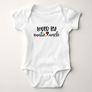 Loved By Auntie And Uncle Baby Bodysuit