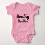 Loved By Mommom Gift Baby Bodysuit<br><div class="desc">This cute “Loved By My Mommom” or Loved By Mommom gift makes a great gift idea for a your child. Show them that their mommom loves them with this special outfit.</div>