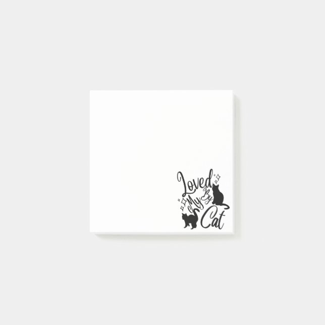 Loved By My Cat Post-it Notes (Front)
