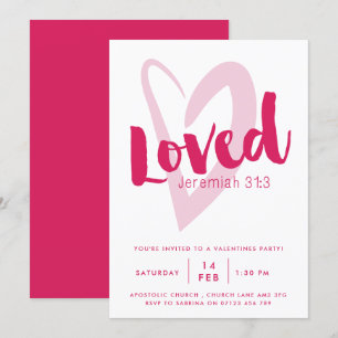 Loved Christian Valentine's Day Party Invitation