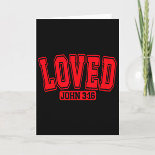 Loved Christmas Valentine John 316 Christian Happy Card
