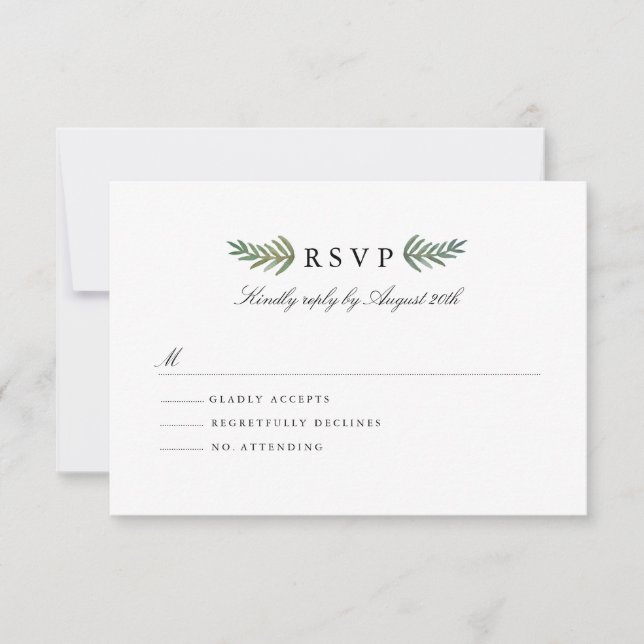 Loved Dearly RSVP Card (Front)