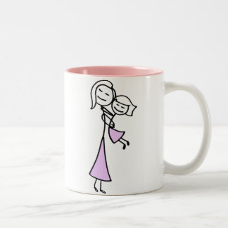 Loved Mother & Daughter Two-Tone Coffee Mug