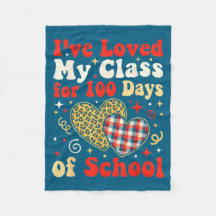 Loved My Cl For 100 Days Of School Valentines Day  Fleece Blanket