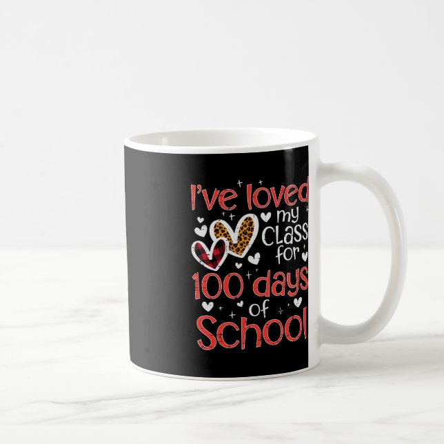 Loved My Class For 100 Days Of School Valentines D Coffee Mug (Right)