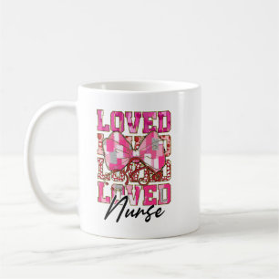 loved nurse brushstroke coffee mug