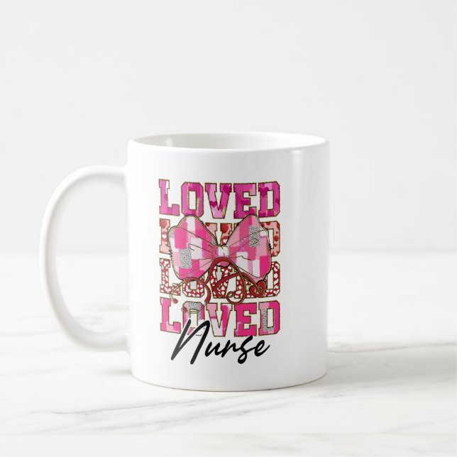 loved nurse brushstroke coffee mug (Left)