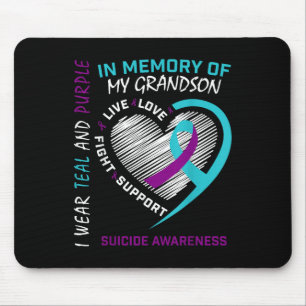 Loved One In Memory Of Grandson Suicide Awareness Mouse Pad