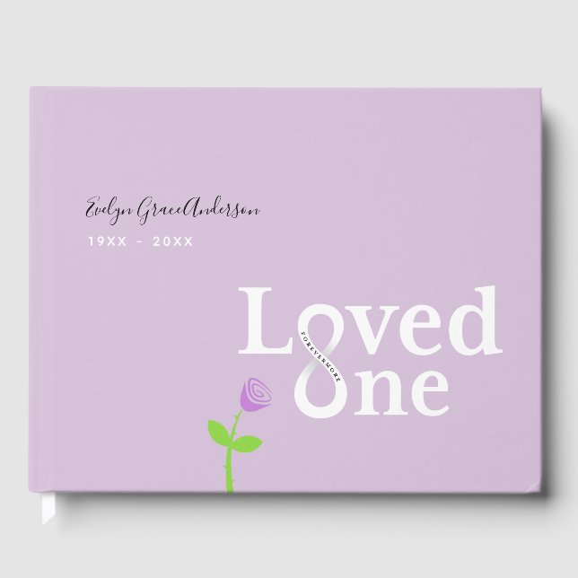 Loved One Memorial Service Guest Book (Front)