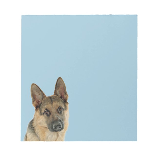 Loved & Protected by a German Shepherd Notepad (Front)
