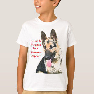 Loved & Protected By A German Shepherd T-Shirt