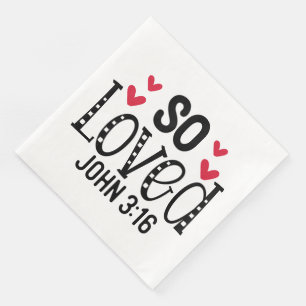 Loved- Standard Cocktail Napkins