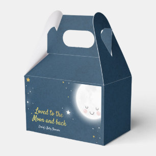 Loved To The Moon And Back Party Favour Box. Favor Box