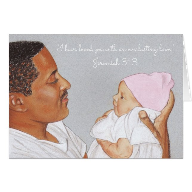 Loved you-Everlasting Love~Scripture~Newborn & Dad (Front Horizontal)