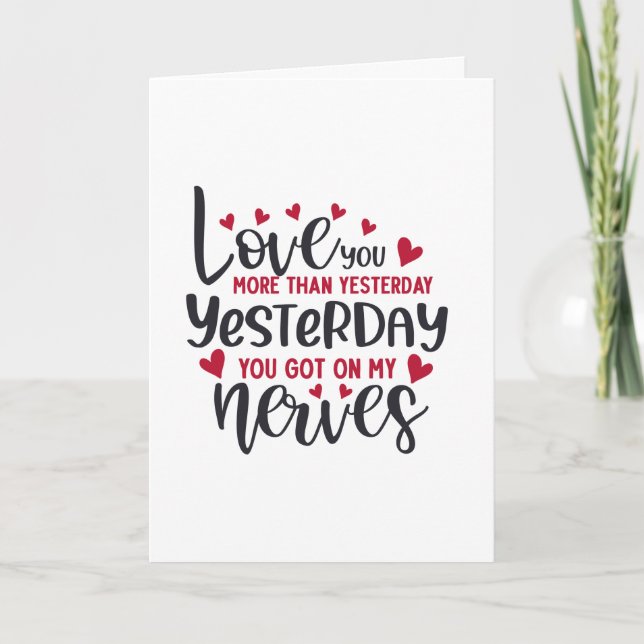 Loved You More Yesterday Card (Front)