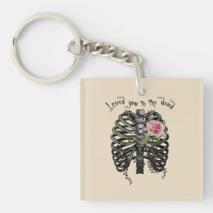 Loved You to the Dead – Gothic Rib Cage Keychain