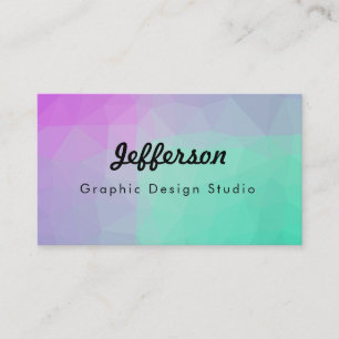 LoveGeo Abstract Geometric Design - Flower Lake Business Card