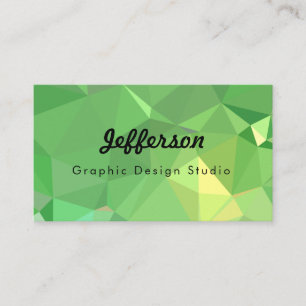 LoveGeo Abstract Geometric Design - Pickle Lemon Business Card