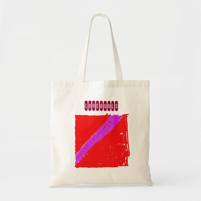 LoveGurls Go Shopping Tote Bag (Front)