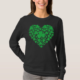 Loveicon Green Shamrocks St Patrick's Day Irish T-Shirt