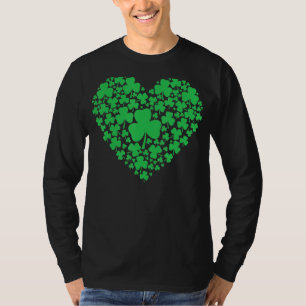 Loveicon Green Shamrocks St Patrick's Day Irish T-Shirt