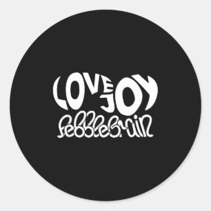 Lovejoy Fan Gift Graphic Design Music Lover  Classic Round Sticker